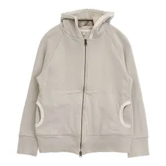 sirone 日本製 コットン ダブルジップ パーカー グレージュ レディース シロネ【中古】6-0117M∞