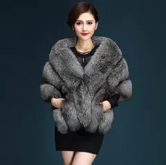再入荷 ポンチョ レディース 毛皮コート 冬服 もこもこ 暖かい フェイクファーコート ショート丈 アウター 上品 大人 着痩せ 袖なし ファー襟 パーディー きれいめ 体型カバー 可愛い ☆