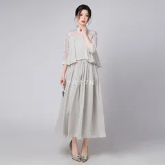再入荷 シフォンワンピース ワンピース レディース ドレス パーティードレス シンプル ミモレ丈 Aライン 花嫁 およばれ 女子会 二次会 フォーマル 通勤 結婚式 謝恩会 発表会 演奏会 同窓会 成人式 誕生日 可愛い 体型カバー