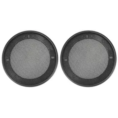 ideamall スピーカー グリルカバー スピーカーカバー メッシュ 汎用 ブラック (直径18cm) [直径18cm]のサムネイル