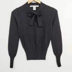 DIANE von FURSTENBERG ダイアンフォンファステンバーグボウタイ リボン ニット ウール キレイ目 ブラック P C334のサムネイル