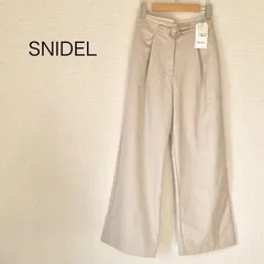 新品未使用　SNIDEL ワイドパンツ　ベージュ　0