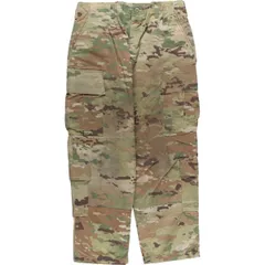 古着 米軍実品 迷彩柄 マルチカムカモ リップストップ ミリタリー カーゴパンツ コンバットパンツ USA製 MEDIUM-SHORT/eaa619805