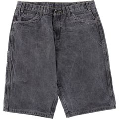 古着 ディッキーズ Dickies ブラックデニムショーツ ハーフパンツ ジョーツ メンズw37相当/eaa619351