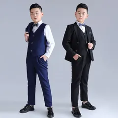 再入荷 子供スーツ 5点セット 未使用 フォーマル スーツ キッズ 男の子 スーツ 発表会 入学式 入園式 こども 子供服フォーマルスーツ キッズスーツ 七五三 結婚式 卒園式 卒業式 小学生 中学生 高校生【】