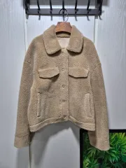 (セール)ヴィンテージ ベージュ ボア ジャケット 新品