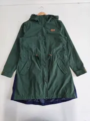 THE NORTH FACE ザノースフェイス バイカラー ロング マウンテンパーカー グリーン 85 (m)