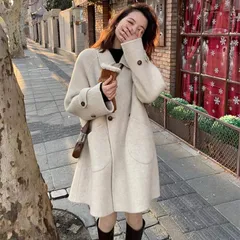 再入荷 コート ウール チェスターコート レディース コートジャケット 長袖 ウールコート ダブルフェイス ミドル丈 ショート 防風コート アウター シンプル 冬服 保温 防風 細身 高品質 上品 高級 Aライン 通勤 ビジネス 上☆