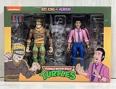【未開封品】 ニコロデオン TMNT ミュータントタートルズ ラットキング＆ヴァーノン 7インチ アクションフィギュア 2PK