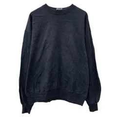 ～90s Hanes プリントスウェット トレーナー XL ブラック ヘインズ プルオーバー ～90年代 バックプリント コットンポリ 春秋物 a803-5684