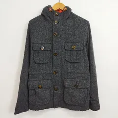 The DUFFER of St.GEORGE ダファーオブセントジョージ ジップアップ ジャケット フーディー ウール マルチポケット IDEALジップ グレー系 M C348のサムネイル