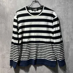 11ss BLACK COMME des GARCONS border TEE sizeL 1G-T208 長袖Tシャツ ボーダーカットソー ブラックコムデギャルソン