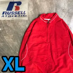 T7814 Russell Athletic ハーフジップ　ナイロンジャケット