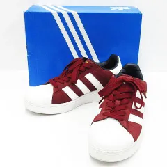 美品  adidas アディダス SUPERSTAR XLG スニーカー バーガンディ メンズ 9 27.0cm 箱付き IE9872 M0051-08-0311②