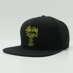 【三重本店】 中古 STUSSY | ステューシー キャップ World Tour Lux Strapback Cap ブラック 【118】