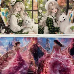 パネル生地　在庫処分‼️ 女の子16柄　128