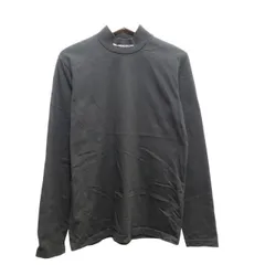 JOHN LAWRENCE SULLIVAN LOGO JAQUARD HI-NECK TOP JLS-05-04  SIZE-XL ジョンローレンスサリバン ジャガード ハイネック  Tシャツ ロンT ブラック 大名店