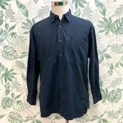 GR1758 JW ANDERSON × UNIQLO 長袖シャツ ネイビー Lサイズ