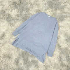 【良品】a.v.v 長袖ニットチュニック サイドスリット リブ袖 (M)