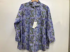 Cotton House Aya Castle Combe Garden コットンハウス•アヤ カッスル クーム ガーデン 長袖シャツ アーモンドの花 パープル サイズMのサムネイル