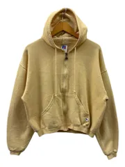 RUSSELL ATHLETIC (ラッセルアスレティック) 古着 90s ジップパーカー メキシコ製 M ライトイエロー レディース/078