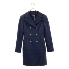 【美品】  None / | LILYSILK / リリー シルク ダブルブレスト テーラードジャケット | 5 | ネイビー/ゴールド | レディース