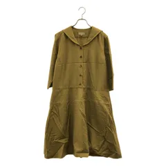 【美品】  MARGARET HOWELL / マーガレットハウエル | レーヨン コットン シャツ ワンピース | 1 | ブラウン | レディース
