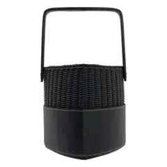 【美品】  SEVEN TEN by MIHO KAWAHITO / セブンテンバイミホカワヒト | ハートシェイプカゴバッグ | ブラック | レディース