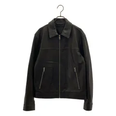 【美品】  theory / セオリー | 羊革 ラムレザー フルジップ シングルジャケット / 総裏地 | S | ブラック | メンズ