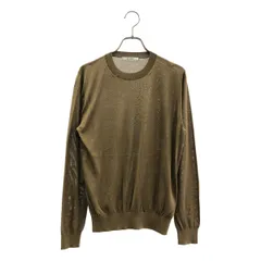 【美品】  SLOANE / スローン | silk 100％ / シルク 18G天竺 クルーネック ニット | 3 | ブラウン | レディース
