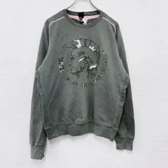 古着 used　00s　DIESEL　ディーゼル　スウェット/トレーナー　ヴィンテージ　カーキ　XLサイズ