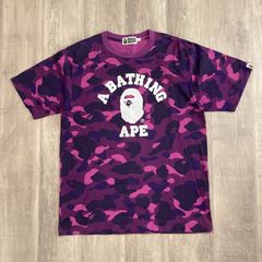 激レア 新品 Lサイズ APE（エイプ） 迷彩パープルカモ Tシャツ - メルカリ