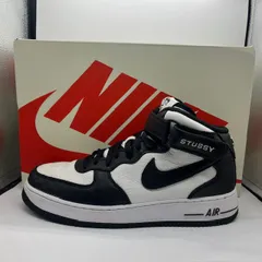 NIKE 22ss STUSSY AIR FORCE 1 MID 28.5cm Light Bone Black DJ7840-002 ナイキ ステューシー エアフォースワンミッド スニーカー 南堀江店