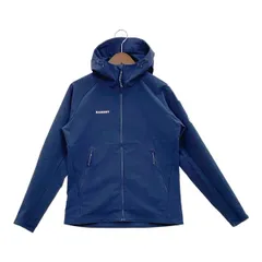 MAMMUT マムート ブルゾン マクン 2.0 ソフトシェル フーデッドジャケット 1011-00802 美品 男女兼用 Mサイズ ネイビー アウター DM18253■のサムネイル
