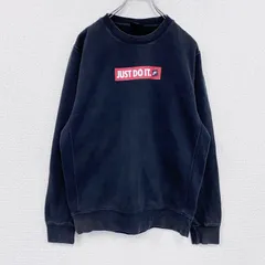 古着 used　NIKE　ナイキ　スウェット/トレーナー　JUST DO IT　黒　ブラック　Sサイズ