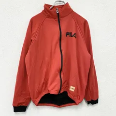 古着 used　FILA　フィラ　トラックジャケット/ジャージ　ユーロ　赤　レッド　Lサイズ