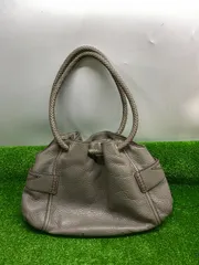●COLE HAAN ハンドバッグコールハン　バッグ　グレー系　　持ち手部分編み込み　手提げ　肩掛け　使用感少な目　中古u260311_12