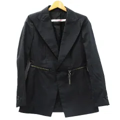 希少 レア DIRK BIKKEMBERGS ダークビッケンバーグ ヴィンテージ トレンチコート ブラック メンズ サイズ 42 M005-08-0311③