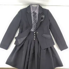 05w19644 【子供服】スーツ160サイズ  ジャケット スカート ワイシャツ CUTIE RIBBON   女の子 発表会 卒業式 入学式 フォーマル 衣装  スーツ  【中古品】