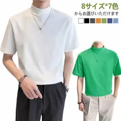 ハイネック tシャツ 半袖 メンズ ゴルフ ゴルフウェア カットソー 無地 在宅 作業着 モックネックシャツ トップス スポーツ ティーシャツ ポロシャツ レディース インナー カジュアル 半袖Tシャ#jzxd1783