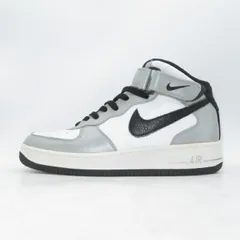 NIKE 2004 AIR FORCE 1 MID 306352-104 BLACK METALLIC SILVER SIZE 26.5cm VINTAGE ナイキ エアフォースワン ミッド ブラック メタリック シルバー ヴィンテージ ビンテージ スニーカー