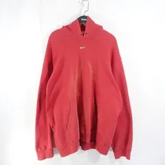 NIKE 90s CENTER LOGO HOODIE RED ナイキ センターロゴ パーカー フーディー スウェット 大名店