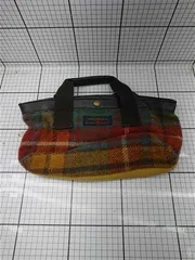 ◇ Θ ツイードミル TWEEDMILL FABOS チェック柄ウールトートバッグ マルチカラー系 レディース E  【1602190000106】