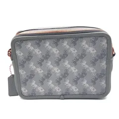【中古】 COACH ホースアンドキャリッジショルダーバッグ　グレー　コーチ[17]