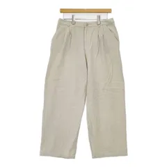 evam eva リネンコットン タック E191T045 パンツ ライトベージュ レディース エヴァムエヴァ【中古】5-0824M∞