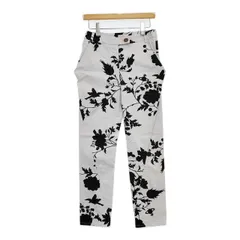 Vivienne Westwood Red Label 花柄 プリント パンツ ライトグレー ブラック レディース ヴィヴィアンウエストウッドレッドレーベル【中古】5-1109G∞