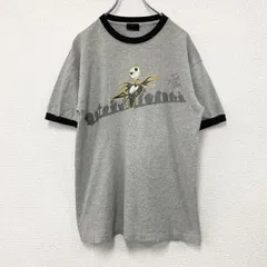 古着 used　～00s　THE NIGHTMARE BEFORE CHRISTMAS　半袖リンガーTシャツ　グレー　Lサイズ