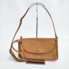 cham フラップ 革 レザー ショルダーバッグ ブラウン レディース チャム【中古】6-0111G∞