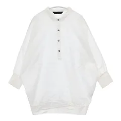 mizuiro-ind プルオーバー コットン 七分袖 ブラウス シャツ ホワイト レディース ミズイロインド【中古】6-0115M∞