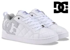 DC SHOES DM254305 ALLIANCE SE SN メンズスニーカー ローカットスニーカー スケートシューズ 紐靴 ひも靴 紳士 アライアンス DCシューズ ディーシーシューズ 靴 WSL ホワイト/シルバー 白